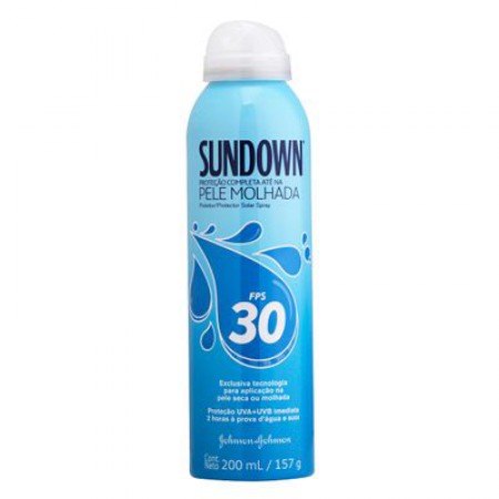 Protetor Solar Sundown Pele Molhada Spray FPS 30 200ml